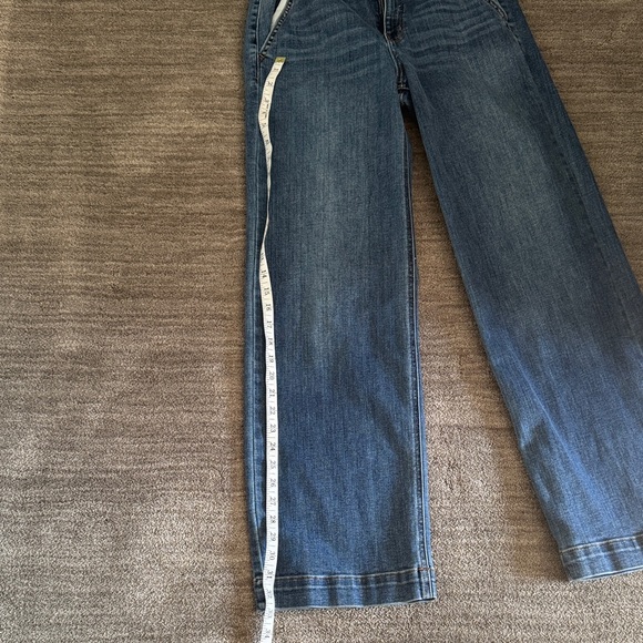 Judy Blue Dark Wash Wide Leg Jeans - Picture 6 of 6